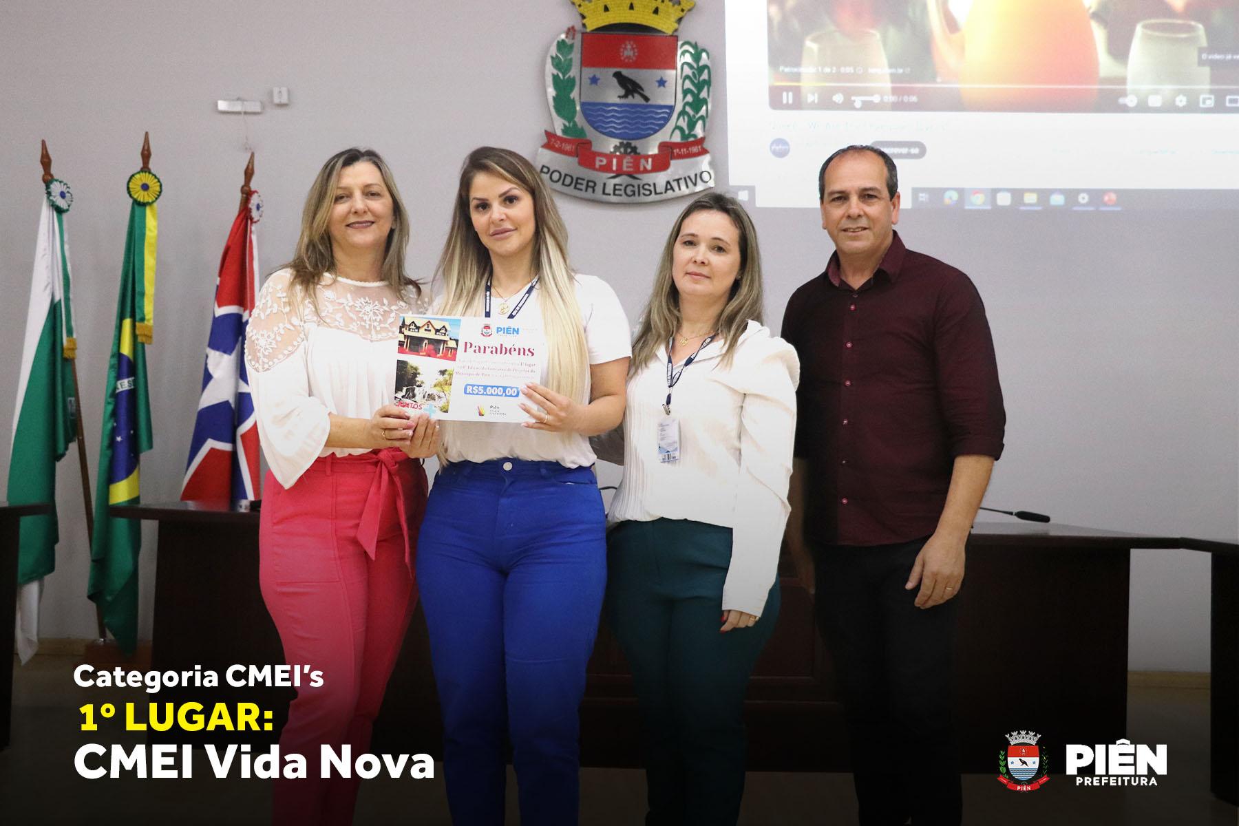 Escolas e CMEI’s de Piên são premiados em projetos desenvolvidos em 2023 