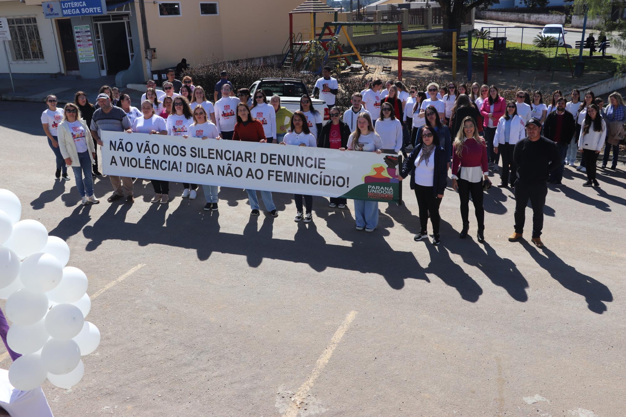 Piên realiza Caminhada do Meio Dia em combate ao feminicídio