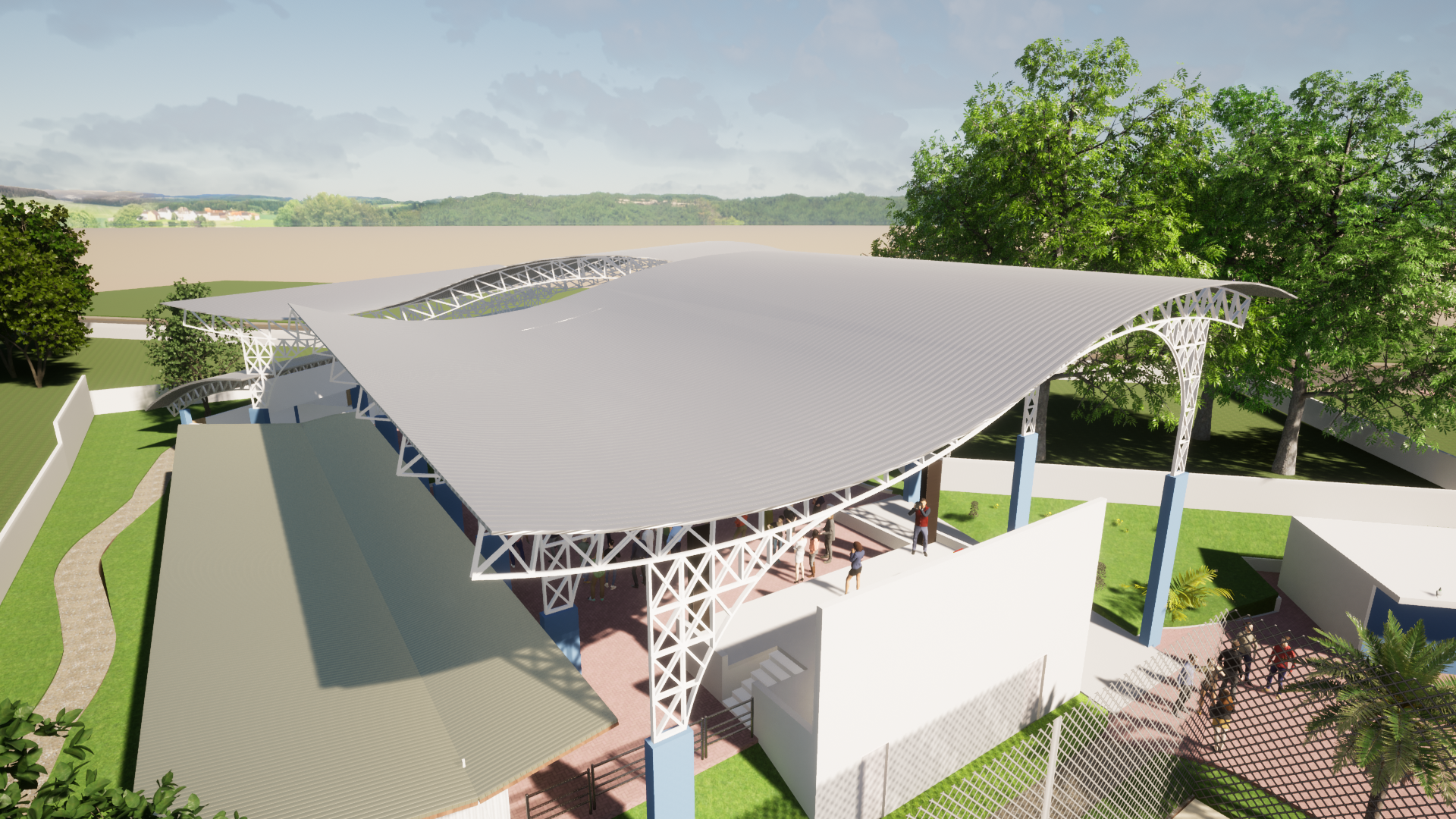 Nova cobertura vai transformar a Praça da Paz 