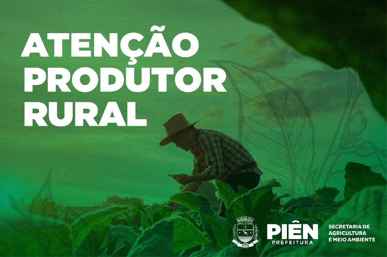 Agricultores devem apresentar bloco de produtor rural