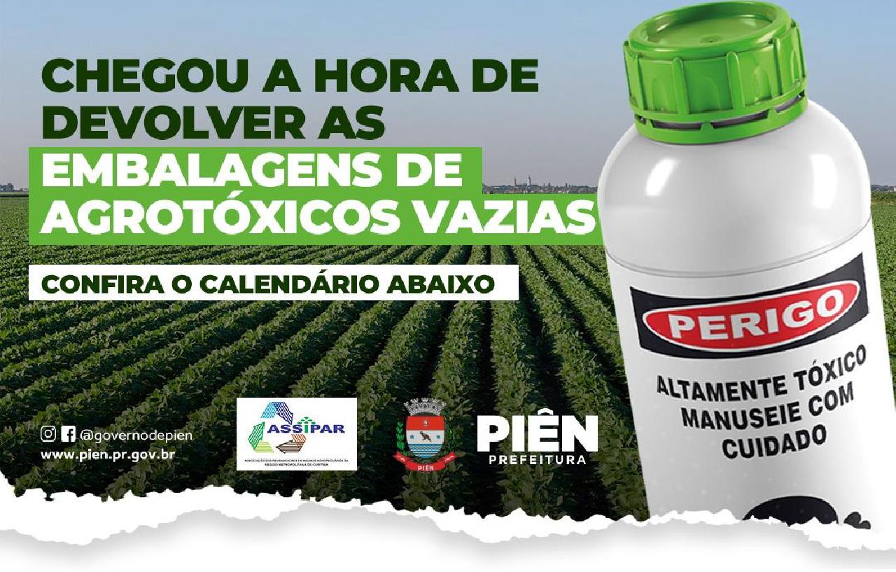 Agricultura faz campanha para recolher embalagens de agrotóxicos 