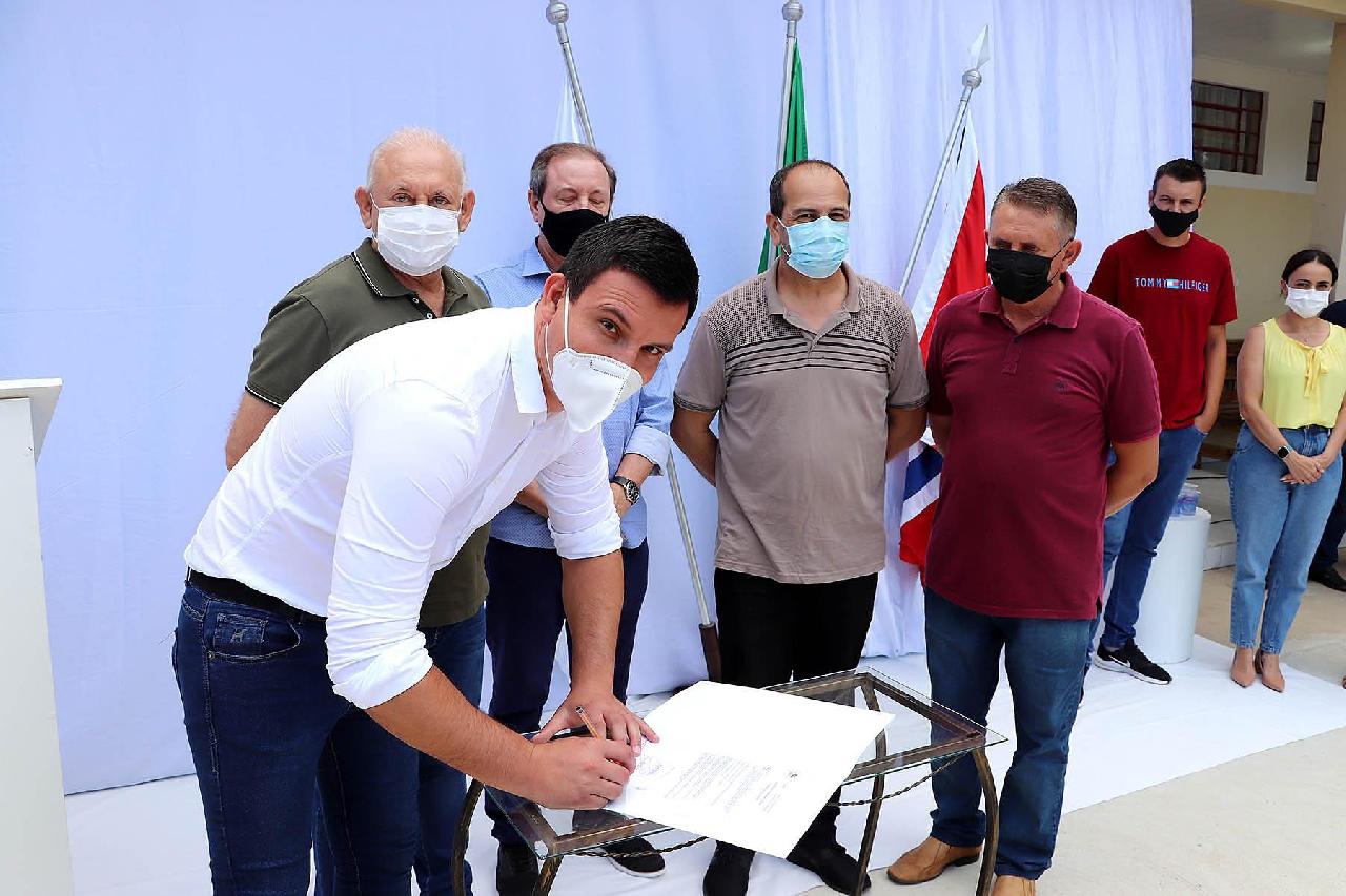 Assinada ordem de serviço para obra de pavimentação sentido ao Lageado