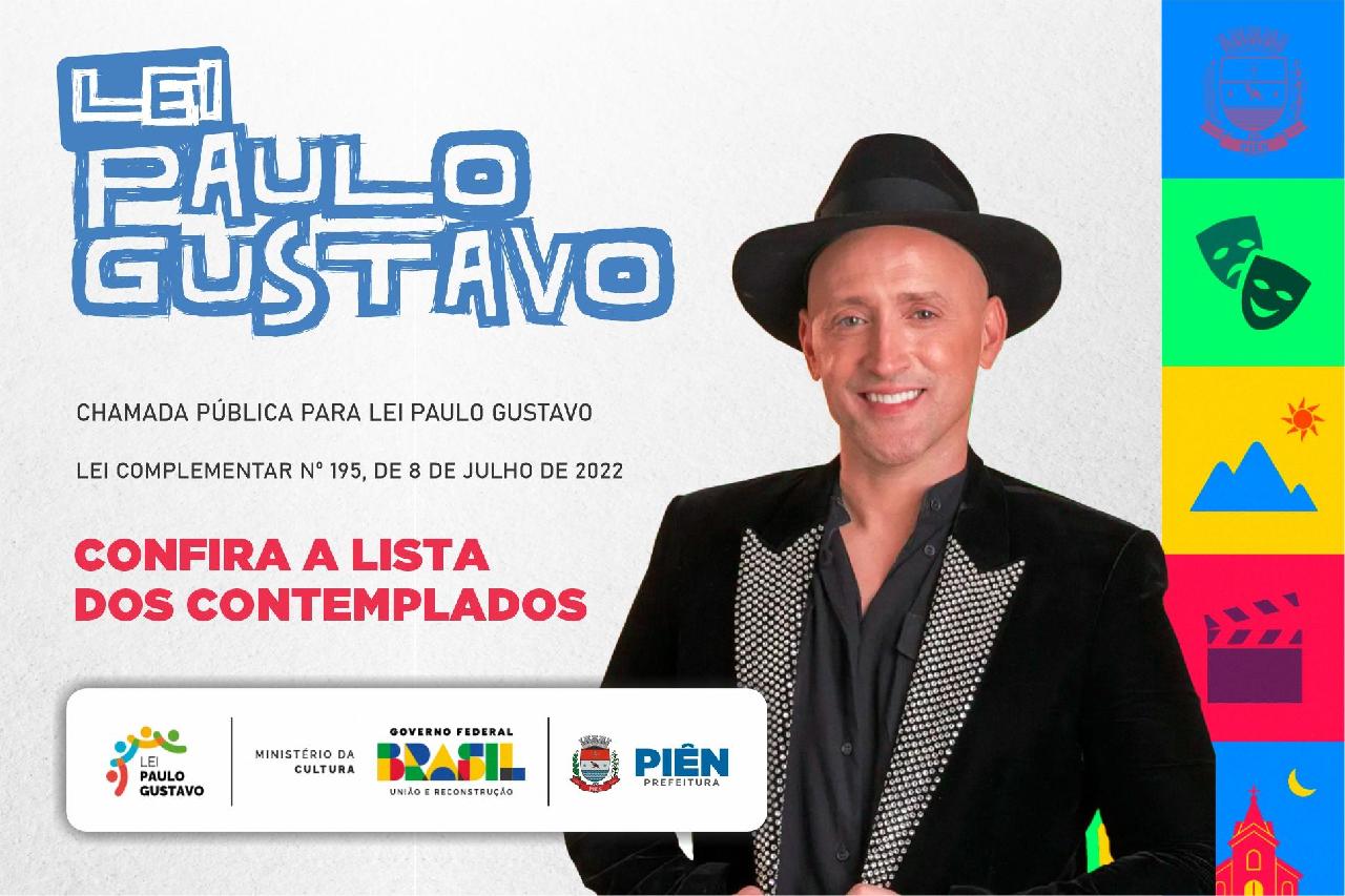 Confira a lista dos contemplados com a Lei Paulo Gustavo