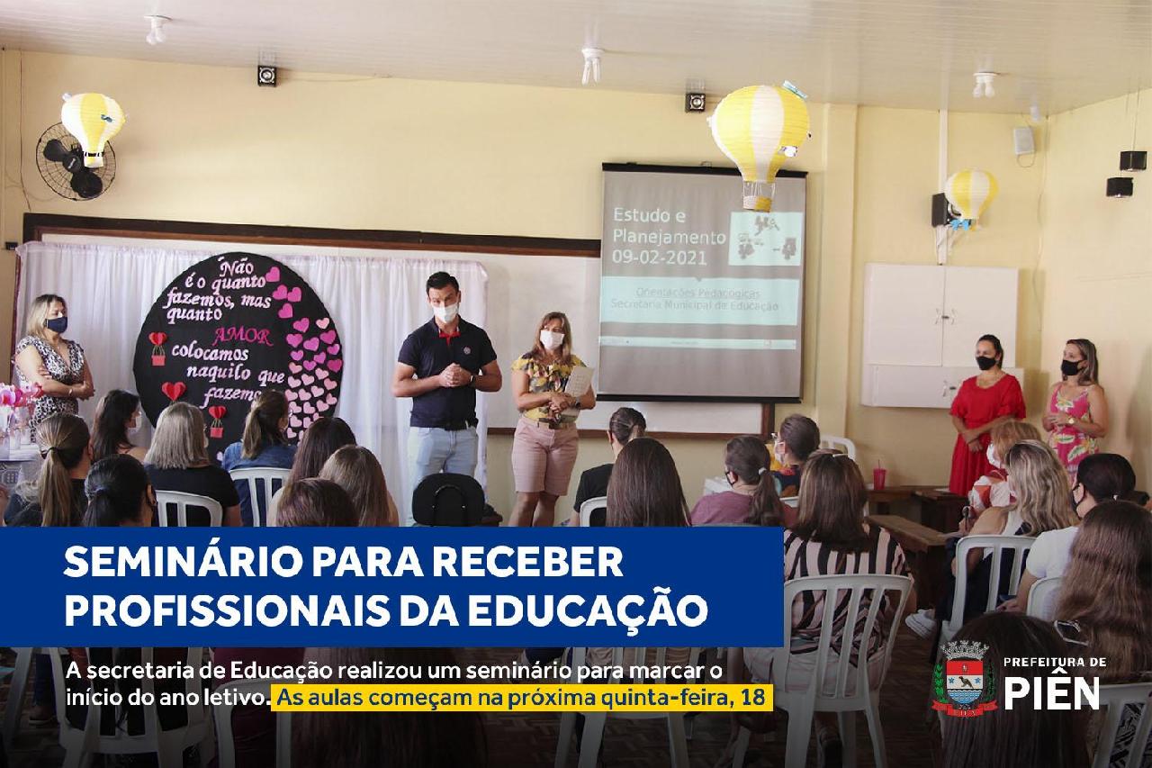 Educação realiza seminário para receber professores