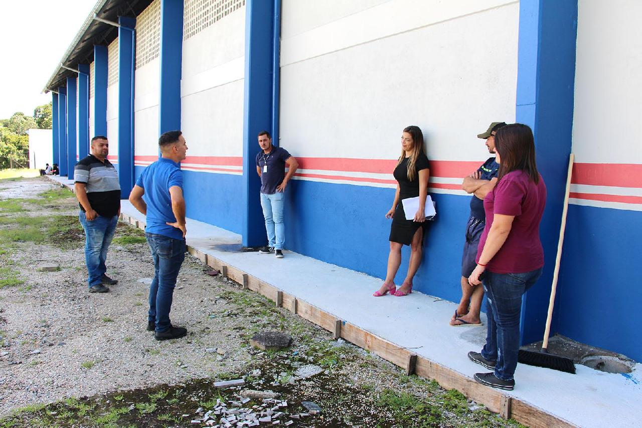 Entra na fase final as obras no ginásio Antônio Batista Sobrinho de Trigolândia 