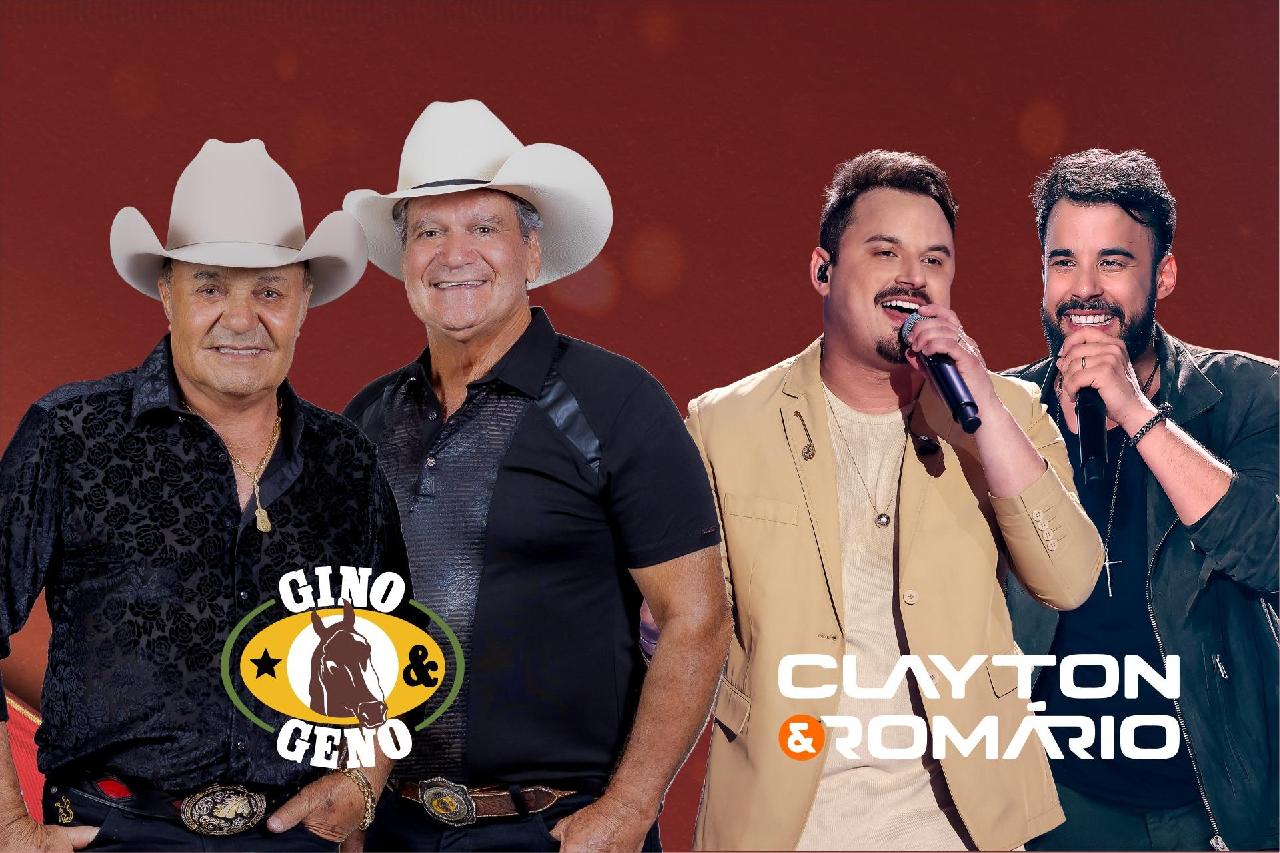 Gino & Geno e Clayton & Romário na abertura do Natal Luz de Piên