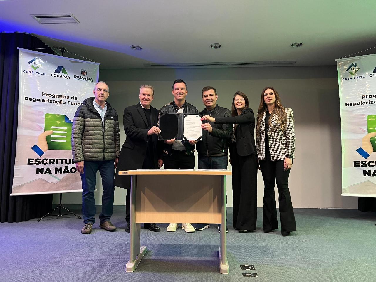 Piên adere ao programa "Escritura na Mão" da Cohapar