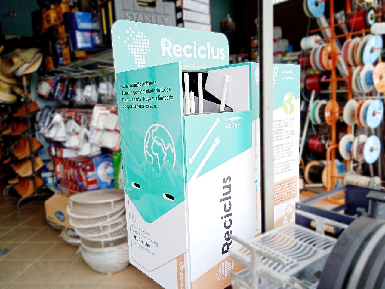 Piên possui dois pontos para descarte correto de lâmpadas
