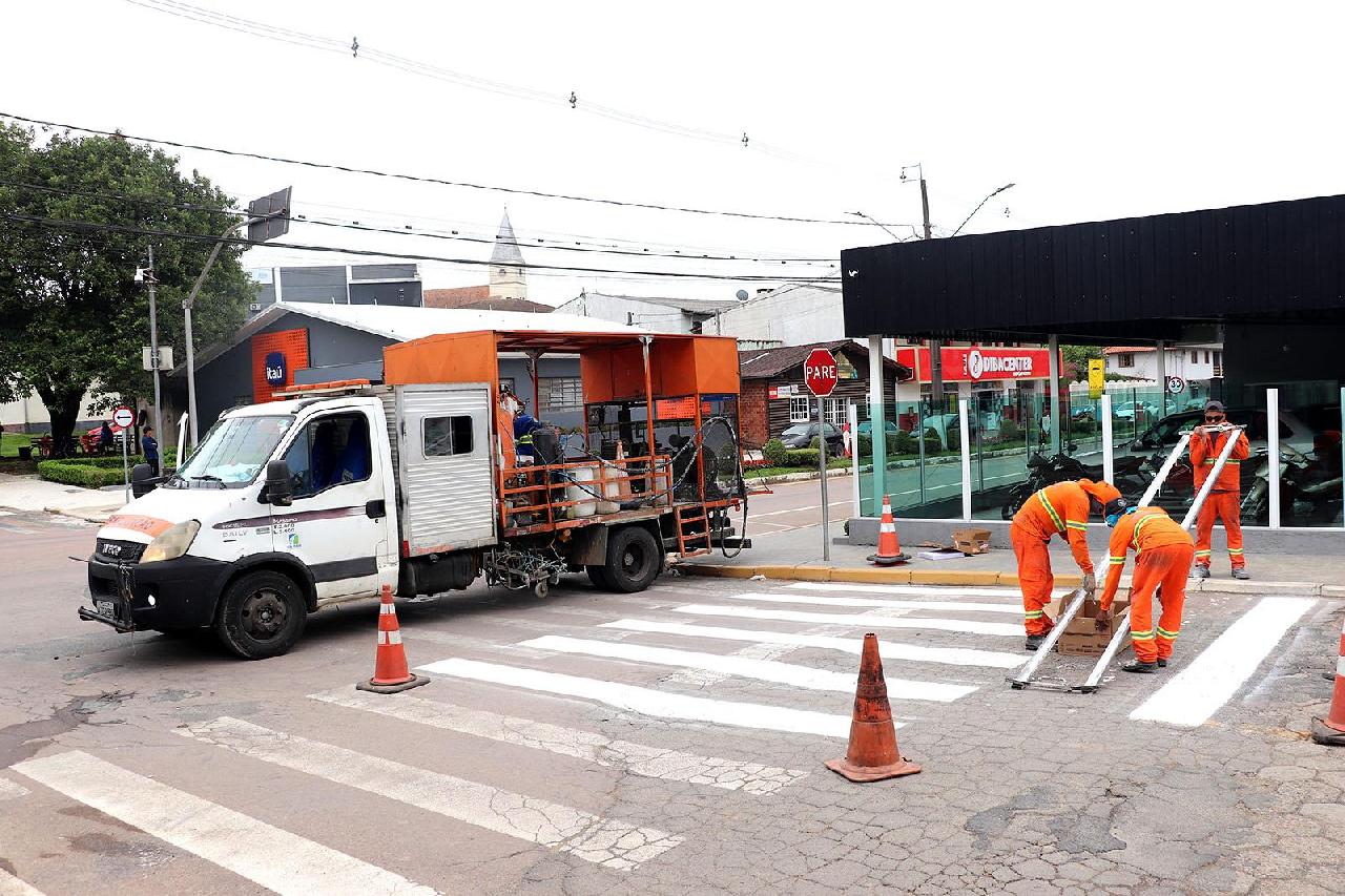 Piên Reforça Sinalização Viária com Parceria do Detran
