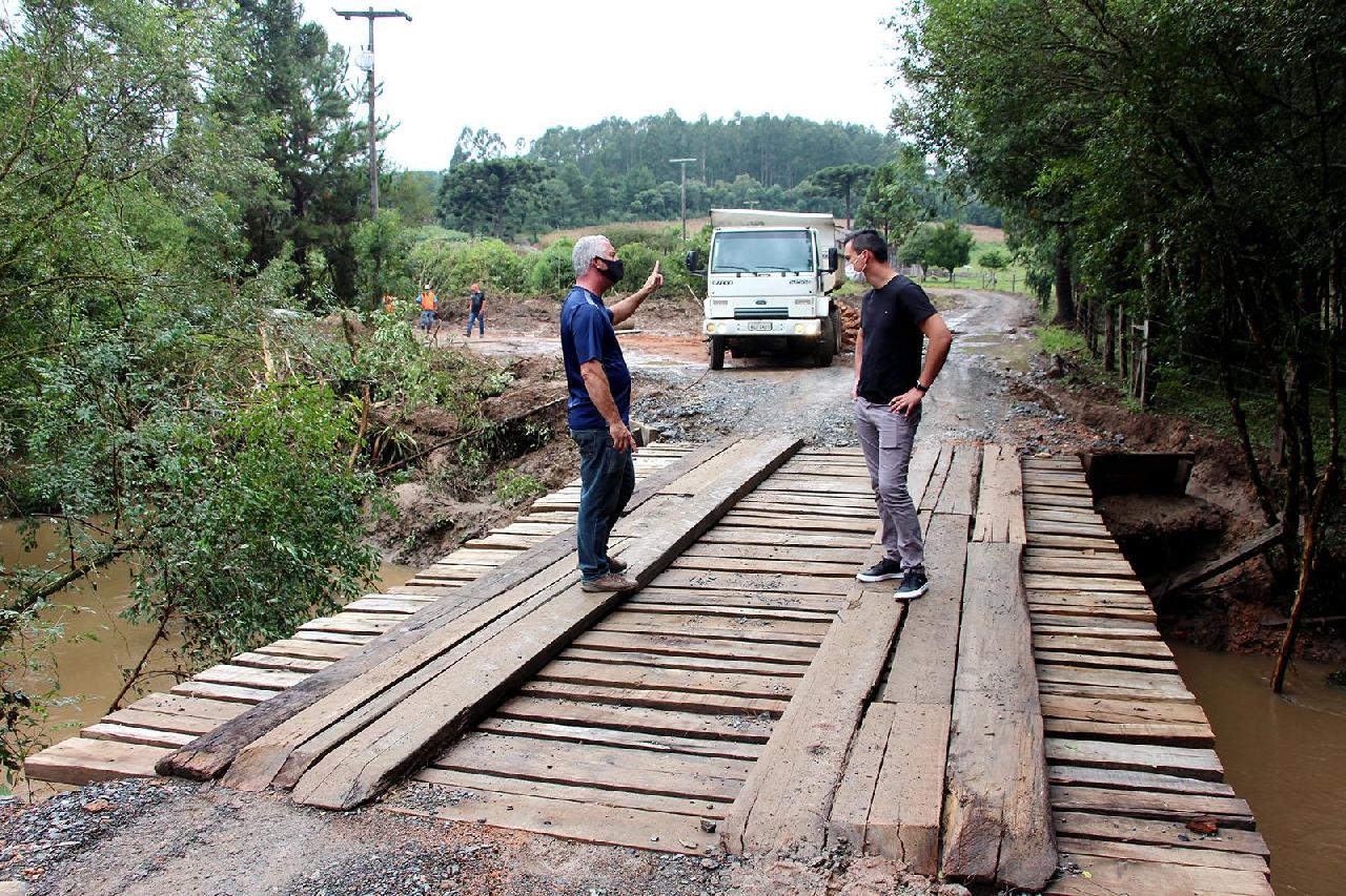 Piên registra estragos causados pelas fortes chuvas