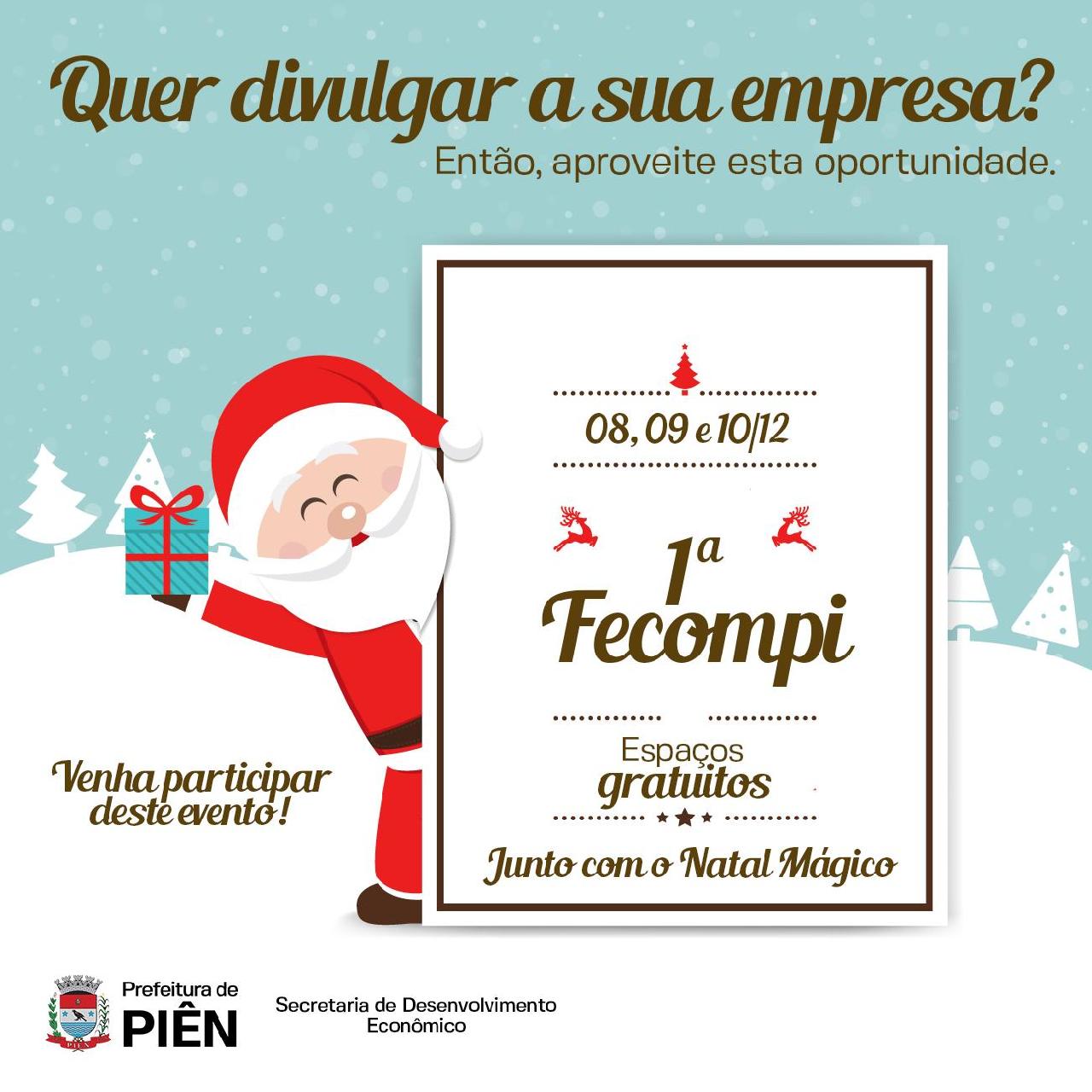 Prefeitura convida empresas para participarem da 1ª Fecompi