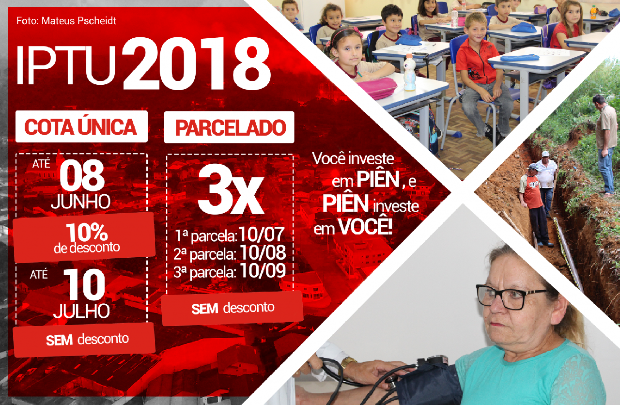 Prefeitura de Piên começa a distribuir carnês de IPTU