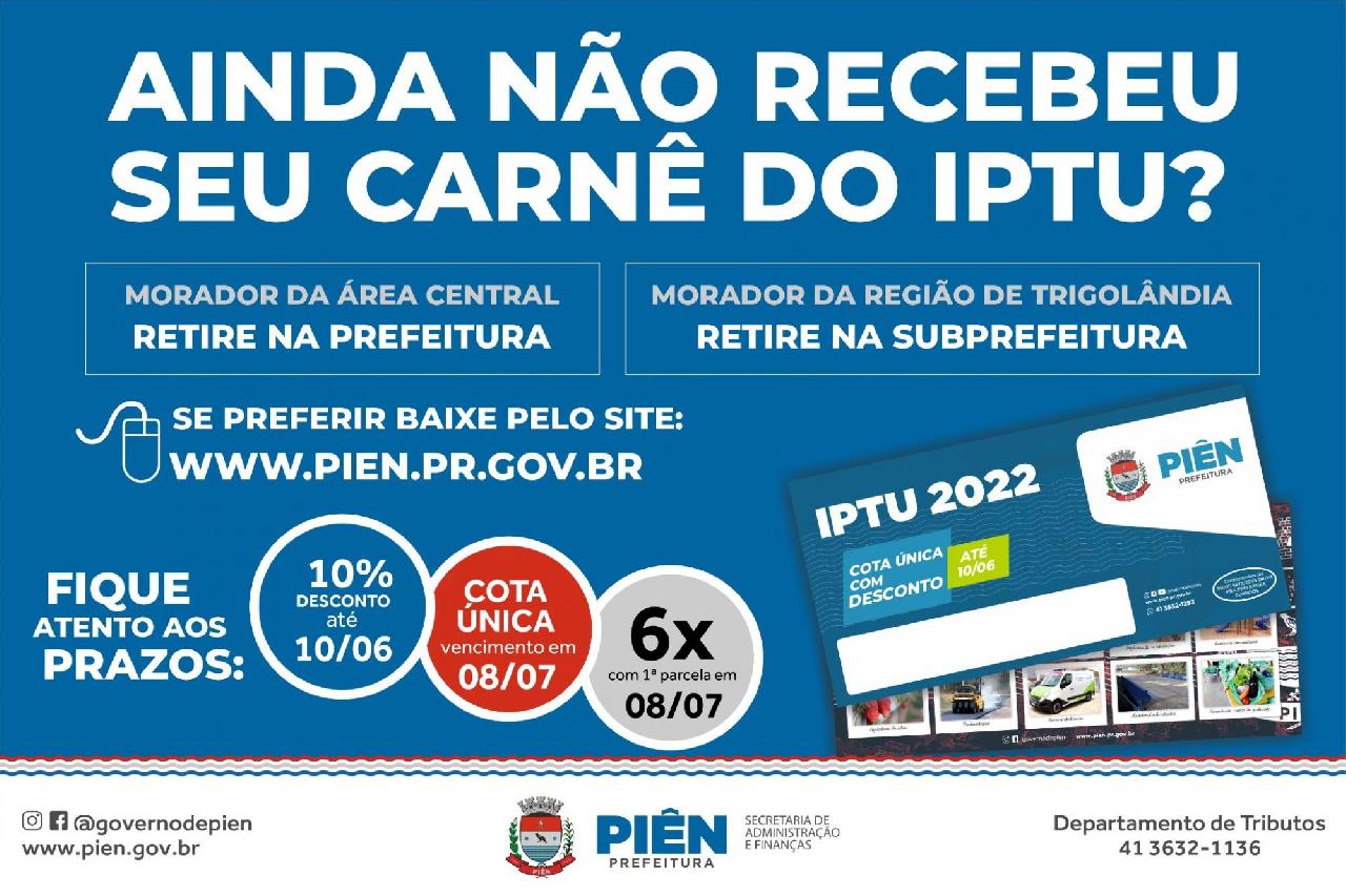 Sexta-feira é o último dia para quitar o IPTU com 10% de desconto