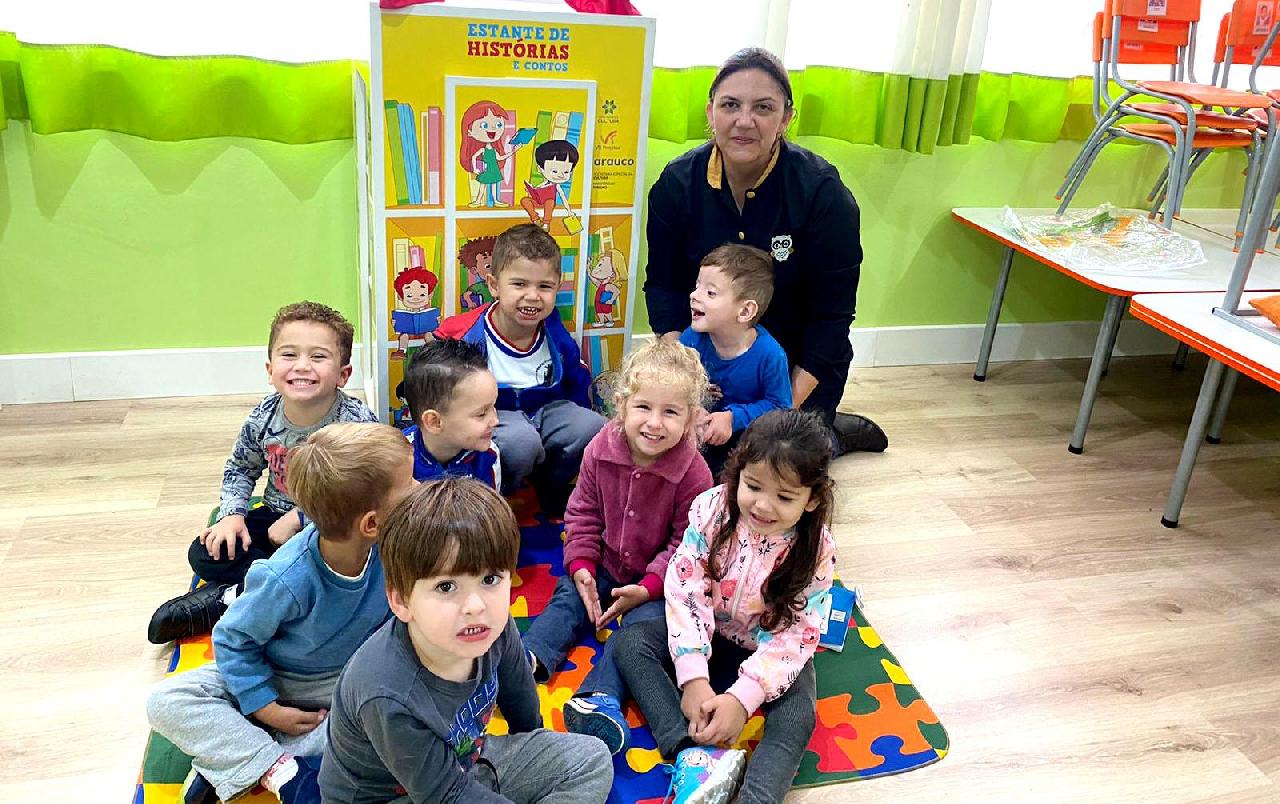 Turmas do Cmei Gotinhas do Saber participam de atividade com o tema literatura infantil 